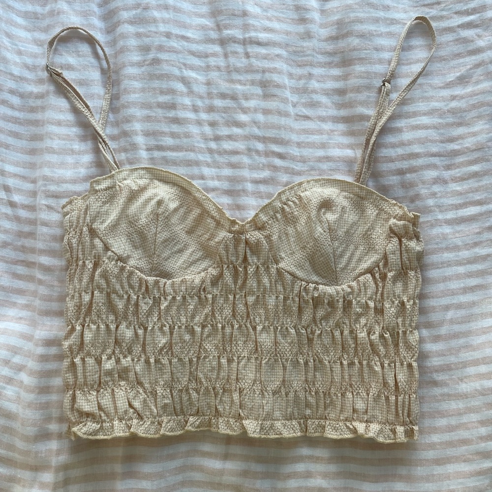 Zara yellow crop top